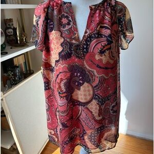 Multi color tunic like top